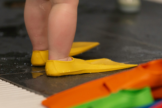 Schwimmen mit Flossen