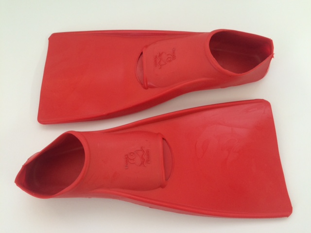 Cherek´s Entenschuhe - Flossen 24-26 in rot