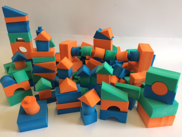 Bauset 3-farbig, 126 Stück